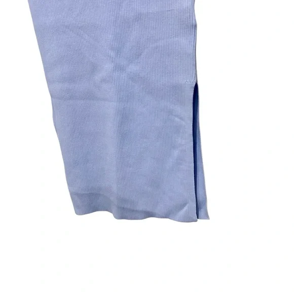 💙 Staples by The Drop Sky Blue Ribbed Midi Dress – XXS – Viscose/Nylon Blend - Picture 5 of 7